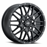 12x7 ITP Hurricane Matte Black Wheel - 4/156