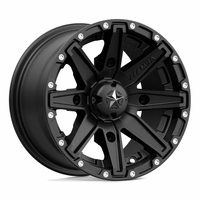 12x7 MSA M33 Clutch Satin Black Wheel - 4/156