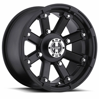 12x7 Vision 393 Lockout Matte Black Wheel - 4/156