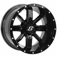 14x10 Sedona Hollow Point Gloss Black Wheel - 4/156