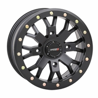 14x10 System 3 SB-4 Matte Black Beadlock Wheel - 4/156