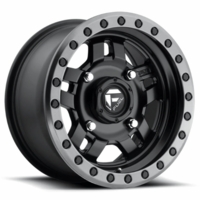 14x7 Fuel Anza D557 Matte Black w/ Gunmetal Wheel - 4/156