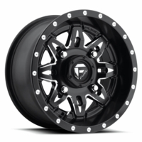 14x7 Fuel Lethal D567 Matte Black and Milled Wheel - 4/156