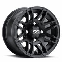 14x7 ITP SS316 Matte Black Wheel - 4/156