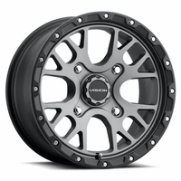 14x7 Vision 545 Rocker Satin Grey Wheel - 4/156