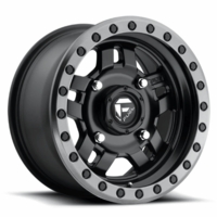 15x7 Fuel Anza D917 Matte Black w/ Gunmetal Beadlock Wheel - 4/156