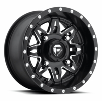 15x7 Fuel Lethal D567 Matte Black and Milled Wheel - 4/156