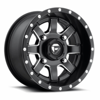 15x7 Fuel Maverick D538 Matte Black and Milled Wheel - 4/156