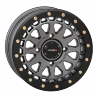 15x7 System 3 SB-6 Gunmetal Grey Beadlock Wheel - 4/156