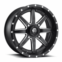 16x7 Fuel Maverick D538 Matte Black and Milled Wheel - 4/156