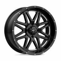 16x7 MSA M26 Vibe Black and Milled Wheel - 4/156