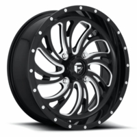 22x7 Fuel Kompressor D641 Gloss Black and Milled Wheel - 4/156