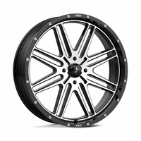 24x7 MSA M38 Brute Gloss Black and Machined Wheel - 4/156