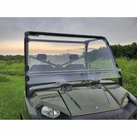 3 Star Hard-Coated Two-Piece Front Windshield - 2019-24 Polaris Ranger Crew XP 1000, Crew 1000