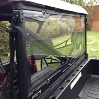 EMP Hard Coated Cab Back, Dust Stopper - 2013-19 Full Size Polaris Ranger w/ Pro-Fit Cage