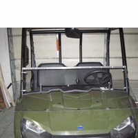 Full Folding Front Windshield by DaBomb Windshields - 2010-14 Mid Size Polaris Ranger 400, 500, 570, 800, EV