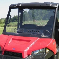 GCL Front Windshield w/ Optional Vents and Hard Coat - 2015-22 Mid Size Polaris Ranger 500, 570, ETX, EV