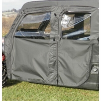 3 Star Black Soft Full Doors - 2014-19 Full Size Polaris Ranger Crew w/ Pro-Fit Cage