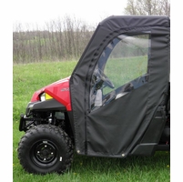 3 Star Black Soft Full Doors - 2015-24 Mid Size Polaris Ranger 500, 570, ETX, EV