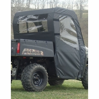 3 Star Black Soft Full Doors and Rear Window - 2010-14 Mid Size Polaris Ranger 400, 500, 570, 800, EV