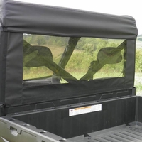 3 Star Black Rear Soft Panel - 2013-24 Full Size Polaris Ranger w/ Pro-Fit Cage