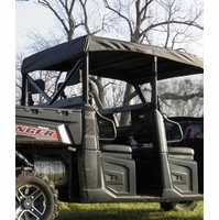 3 Star Black Soft Top - 2014-20 Full Size Polaris Ranger Crew w/ Pro-Fit Cage