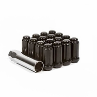 Method Black 3/8 Inch x 24 Splined Lug Nuts w/ Key, Box of 16