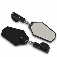 Moto Armor Breakaway Billet Convex Side View Mirrors (Sold in Pairs)