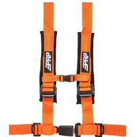 PRP 2 Inch, 4 Point Seat Harness w/ Auto Latch - Orange