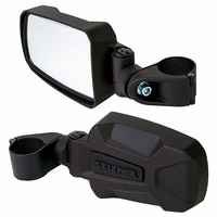 Seizmik Pursuit Aluminum Break Away Side Mirrors w/ 1.75 Inch Clamp (Sold in Pairs)